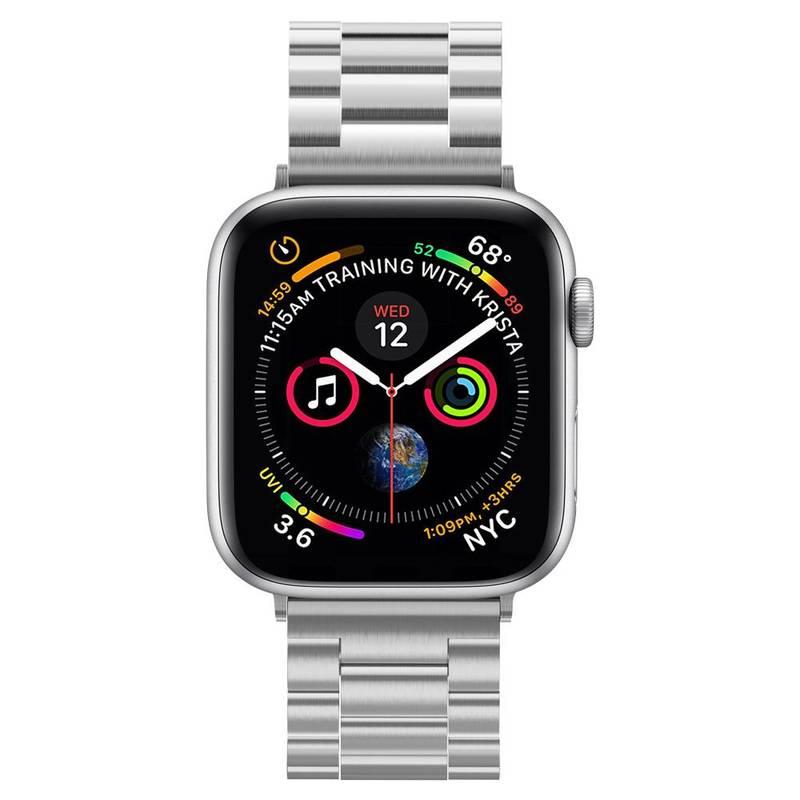 Řemínek Spigen Modern Fit na Apple Watch 42 44 45 49 mm, ocelový stříbrný, Řemínek, Spigen, Modern, Fit, na, Apple, Watch, 42, 44, 45, 49, mm, ocelový, stříbrný