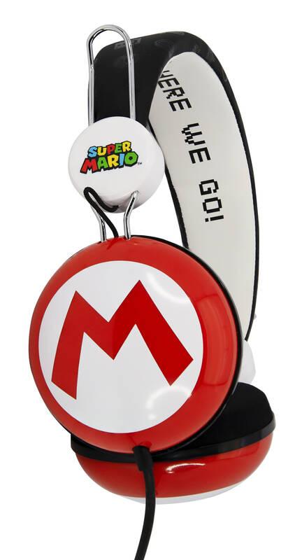 Sluchátka OTL Technologies Super Mario Icon Tween Dome červená