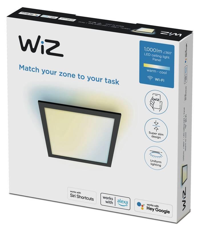 Stropní svítidlo WiZ Panel Ceiling 12 W SQ černé