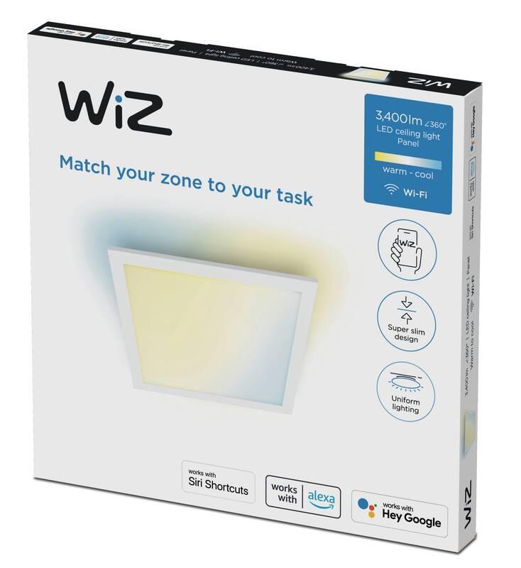 Stropní svítidlo WiZ Panel Ceiling 36 W SQ bílé