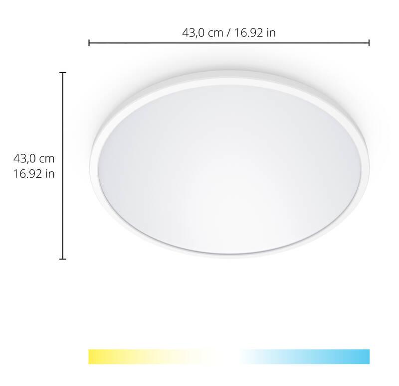 Stropní svítidlo WiZ SuperSlim Ceiling 22 W bílé