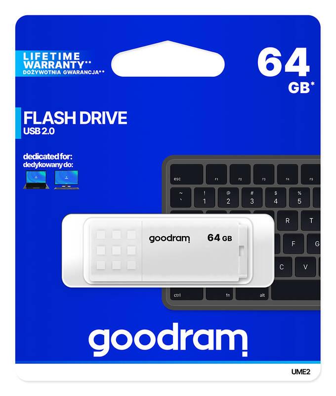 USB Flash Goodram UME2 64GB USB 2.0 bílý