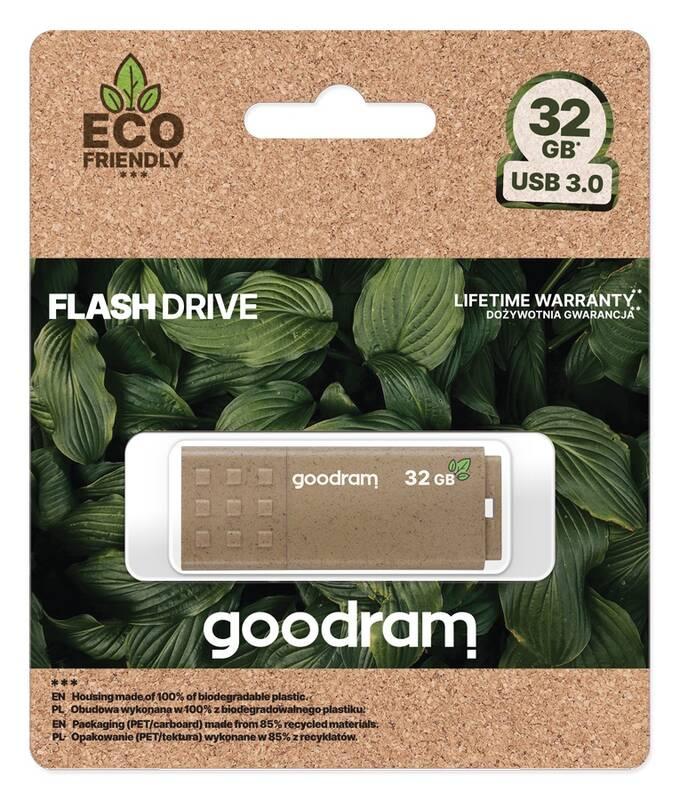 USB Flash Goodram UME3 ECO FRIENDLY 32GB USB 3.0 hnědý
