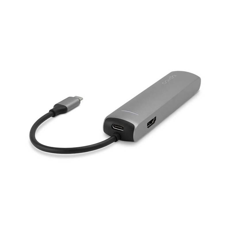 USB Hub Epico USB-C Slim stříbrný