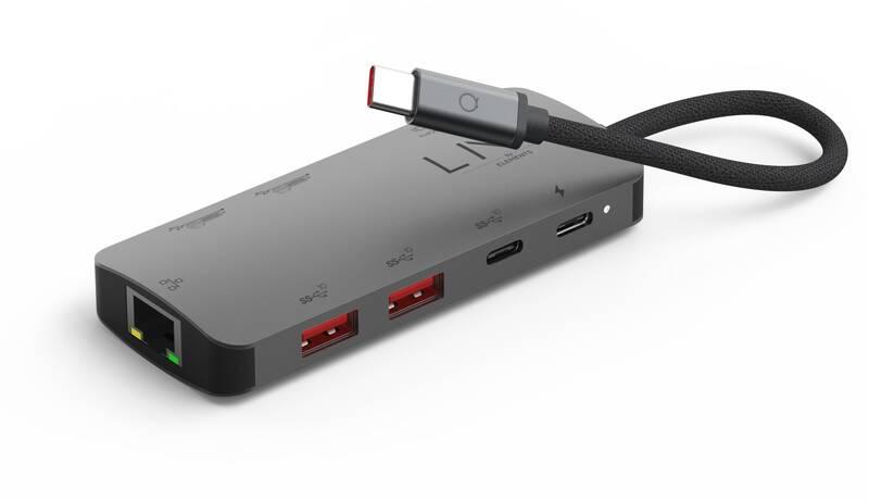 USB Hub Linq byELEMENTS 8v1 8K PRO USB-C Multiport Hub šedý, USB, Hub, Linq, byELEMENTS, 8v1, 8K, PRO, USB-C, Multiport, Hub, šedý