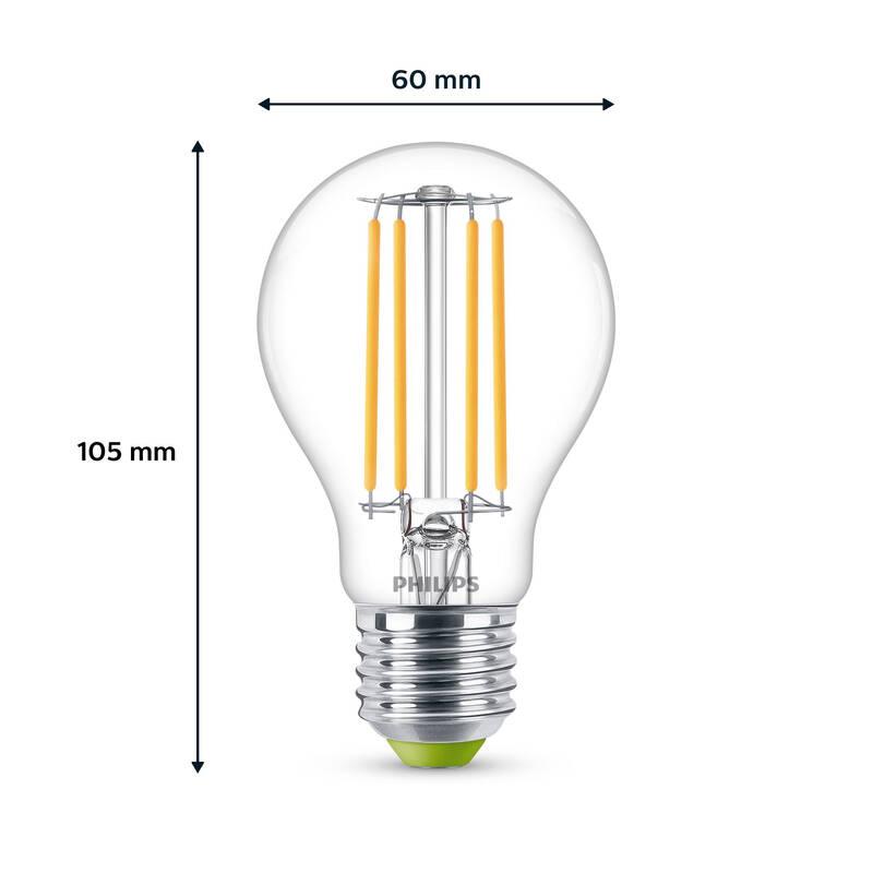 Žárovka LED Philips filament klasik, E27, 2,3W, bílá