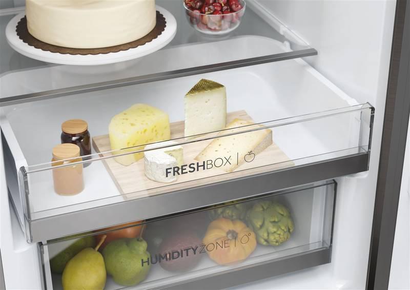 Chladnička s mrazničkou Haier HDW5620CNPD nerez