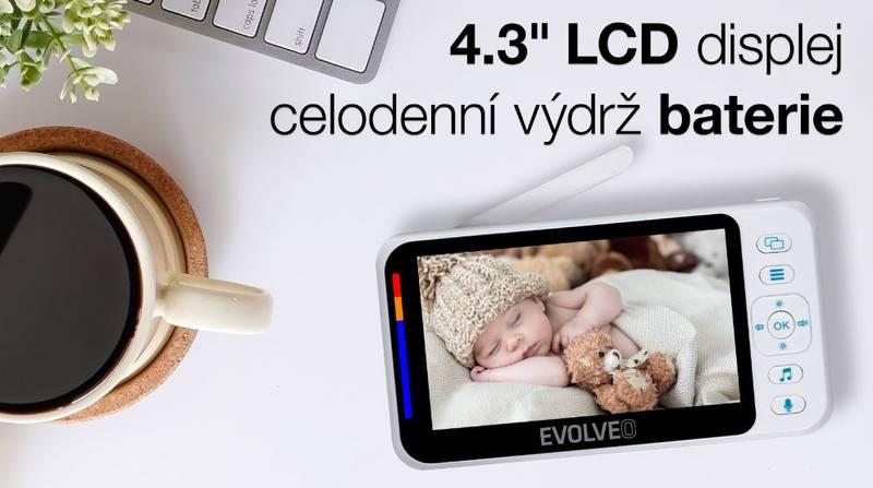 Dětská elektronická chůva Evolveo Baby Monitor N4, Dětská, elektronická, chůva, Evolveo, Baby, Monitor, N4