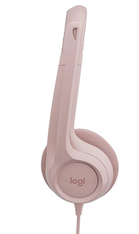 Headset Logitech H390 USB růžový