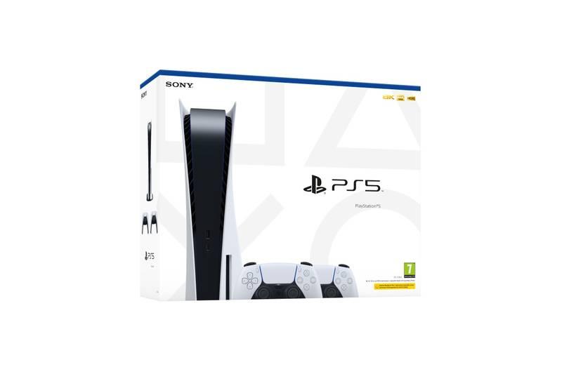 Herní konzole Sony PlayStation 5 2x bezdrátový ovladač DualSense bílá, Herní, konzole, Sony, PlayStation, 5, 2x, bezdrátový, ovladač, DualSense, bílá
