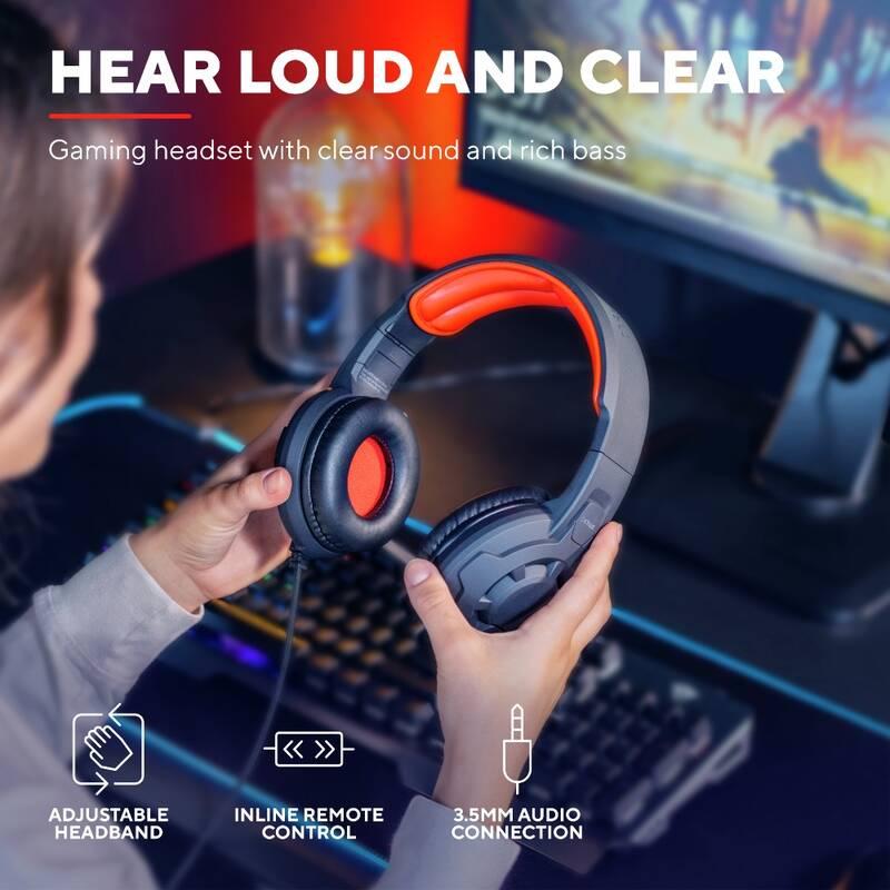 Herní set Trust GXT 785 RAVIUS headset myš černý