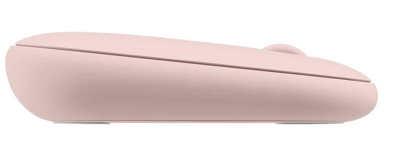 Klávesnice s myší Logitech Wireless Combo MK470 Slim, US růžová