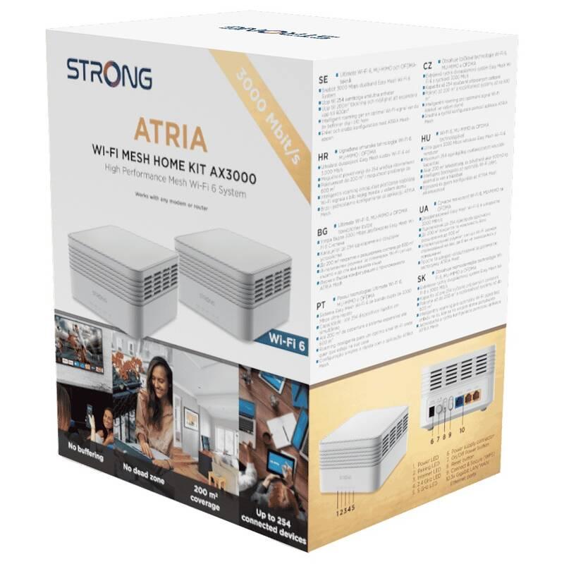 Komplexní Wi-Fi systém Strong ATRIA Wi-Fi Mesh Home Kit AX3000 bílý