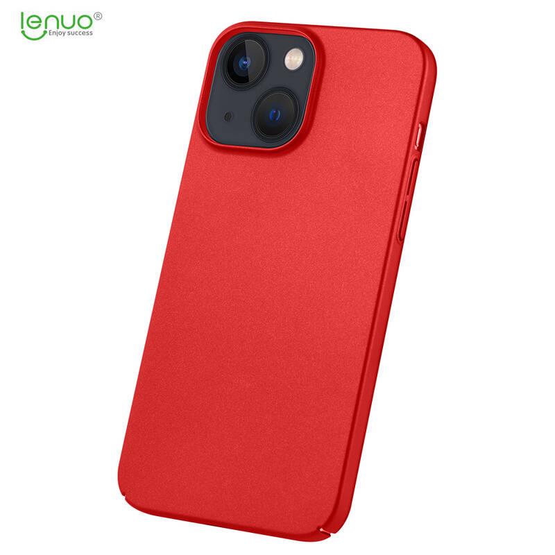 Kryt na mobil Lenuo Leshield na Apple iPhone 13 červený