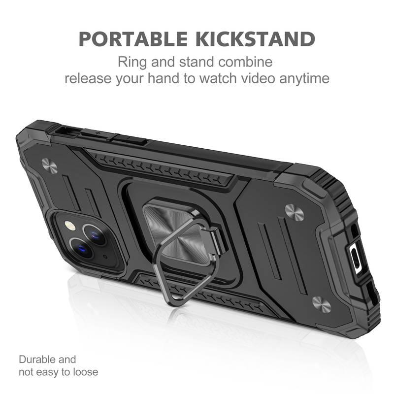 Kryt na mobil Lenuo Union Armor na Apple iPhone 14 černý