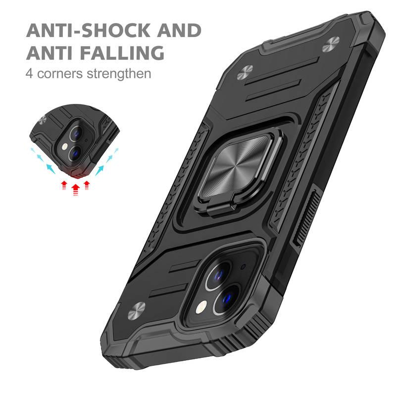 Kryt na mobil Lenuo Union Armor na Apple iPhone 14 černý