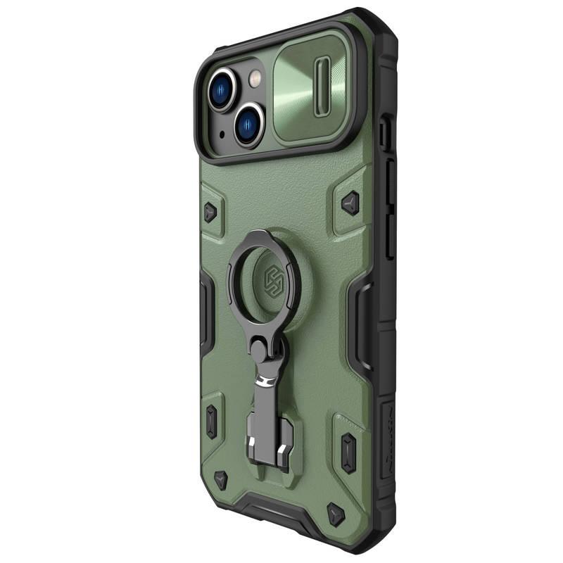 Kryt na mobil Nillkin CamShield Armor PRO na Apple iPhone 14 zelený