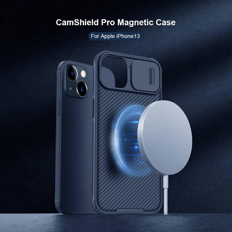 Kryt na mobil Nillkin CamShield PRO Magnetic na Apple iPhone 13 modrý