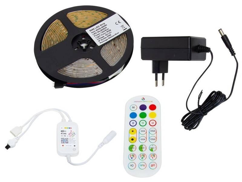 LED pásek XtendLan LDP02 Smart Wi-Fi RGB, 36 W, 5 m, LED, pásek, XtendLan, LDP02, Smart, Wi-Fi, RGB, 36, W, 5, m
