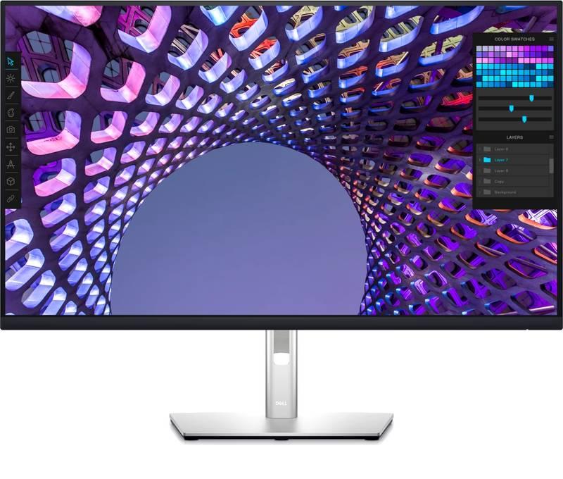Monitor Dell P3223QE černý stříbrný