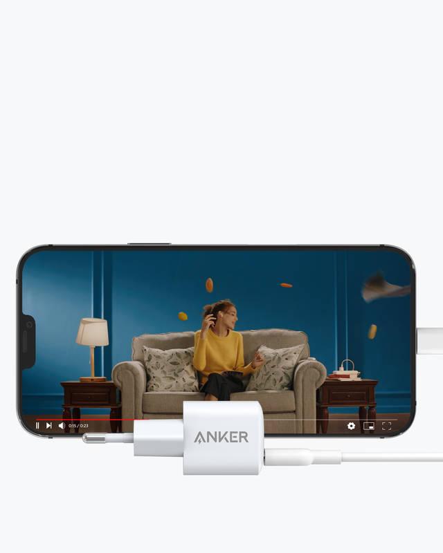 Nabíječka do sítě Anker PowerPort III Nano 20W USB-C bílá, Nabíječka, do, sítě, Anker, PowerPort, III, Nano, 20W, USB-C, bílá