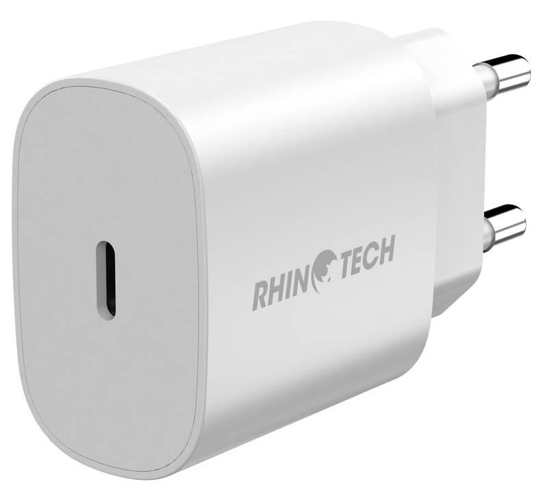Nabíječka do sítě RhinoTech 25W USB-C PD bílá