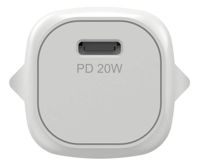 Nabíječka do sítě RhinoTech MINI 20W USB-C PD bílá