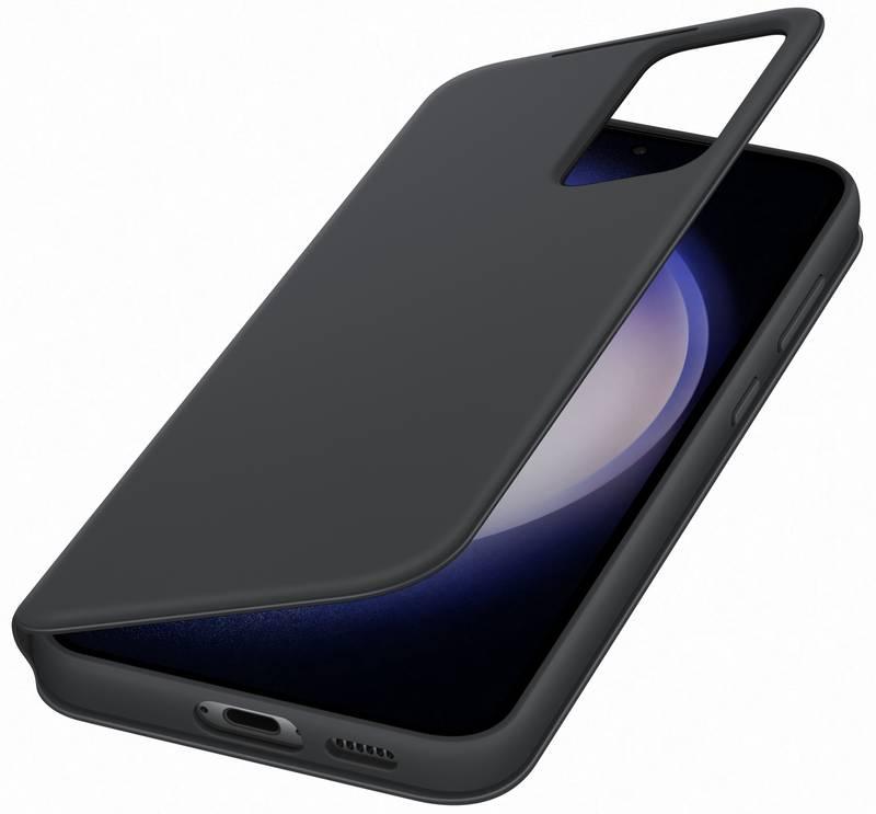 Pouzdro na mobil flipové Samsung Smart View na Galaxy S23 černé