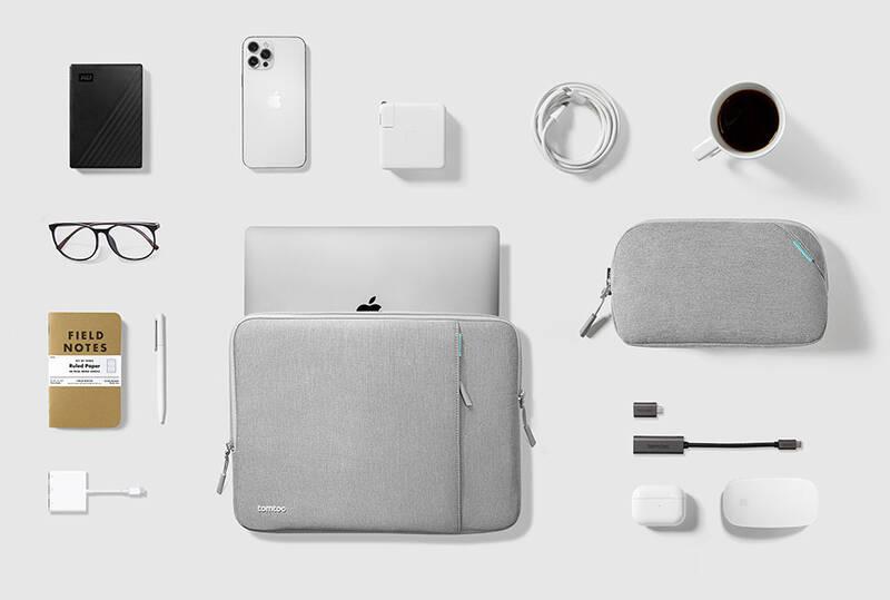 Pouzdro na notebook tomtoc Sleeve Kit na 14" MacBook Pro šedé