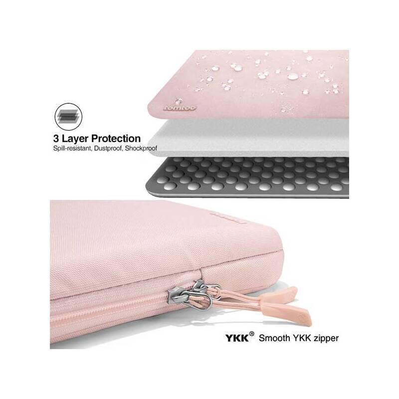 Pouzdro na notebook tomtoc Sleeve na 14" MacBook Pro růžové