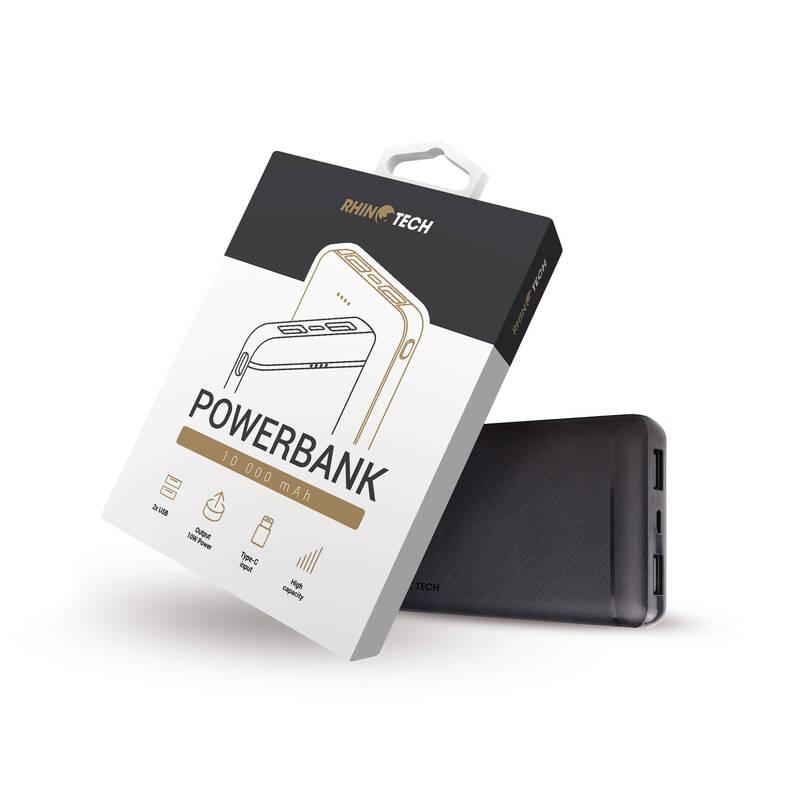 Powerbank RhinoTech 10 000 mAh 10W černá