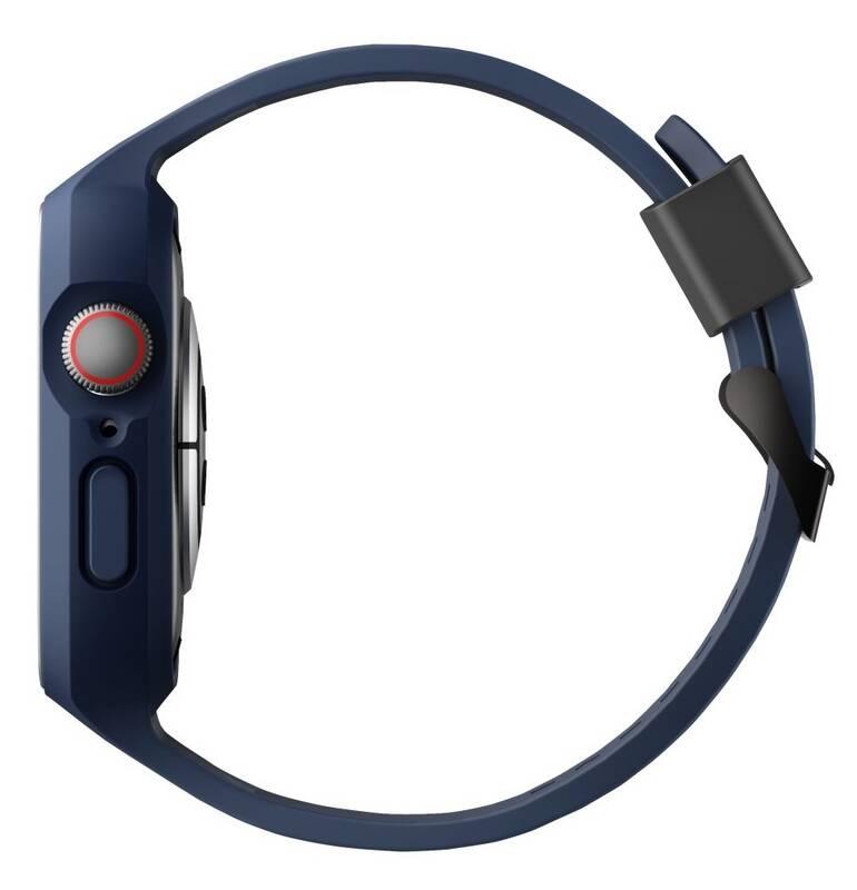 Řemínek Uniq Monos a ochranné pouzdro na Apple Watch 45 44mm modrý