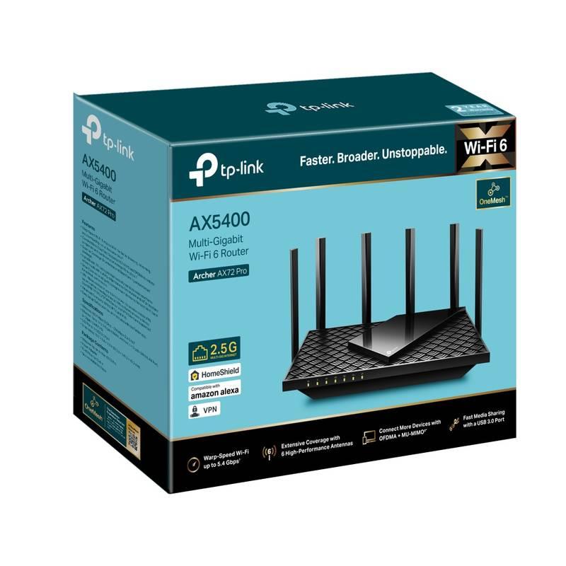 Router TP-Link Archer AX72 Pro černý, Router, TP-Link, Archer, AX72, Pro, černý