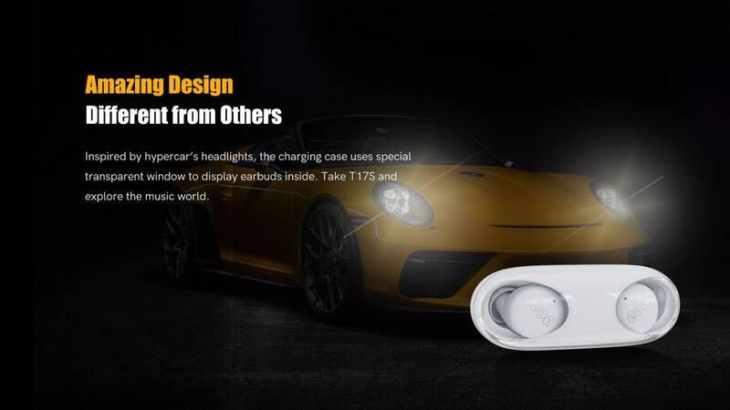 Sluchátka QCY T17S šedá