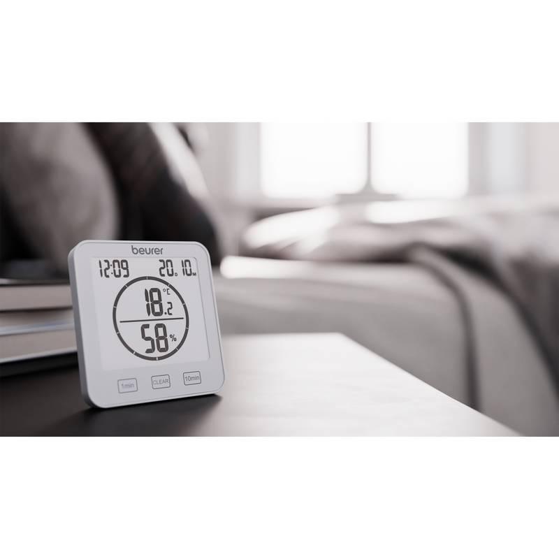 Teploměr Beurer HM 22, vlhkoměr bílá