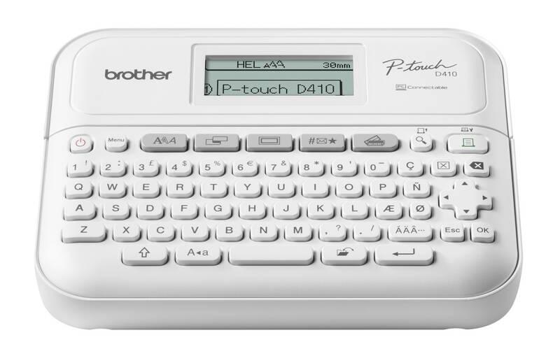 Tiskárna štítků Brother PT-D410Y bílá