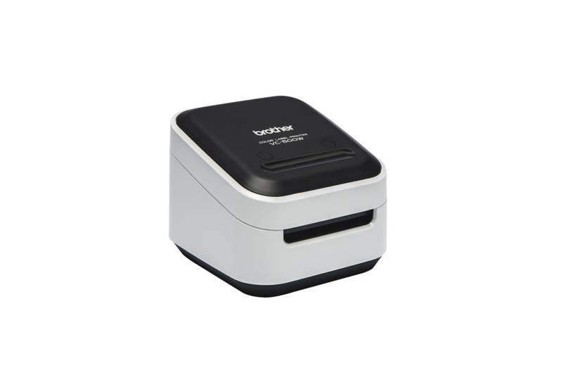 Tiskárna štítků Brother VC-500W černá bílá