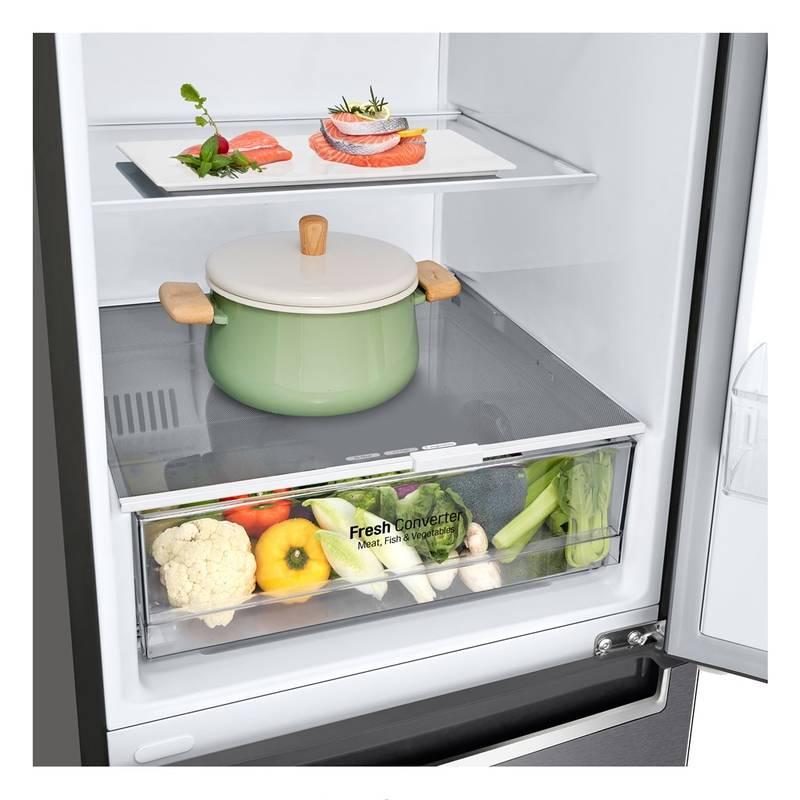 Chladnička s mrazničkou LG GBP61DSPGN šedá