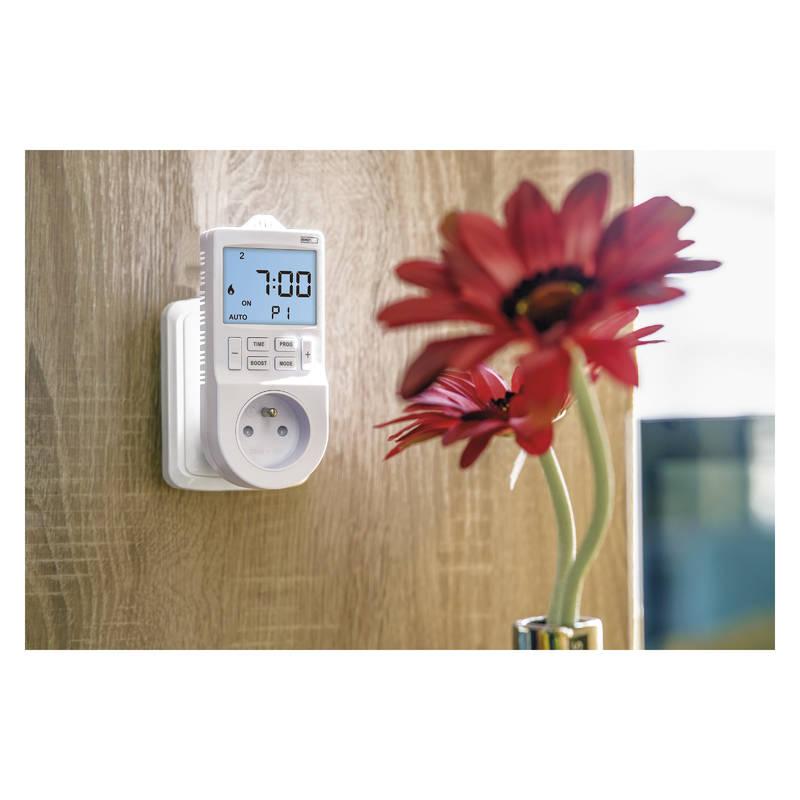 Chytrá zásuvka EMOS 2v1 termostat s funkcí digitálního časovače, Chytrá, zásuvka, EMOS, 2v1, termostat, s, funkcí, digitálního, časovače