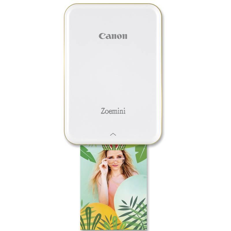 Fototiskárna Canon Zoemini bílá růžová zlatá, Fototiskárna, Canon, Zoemini, bílá, růžová, zlatá