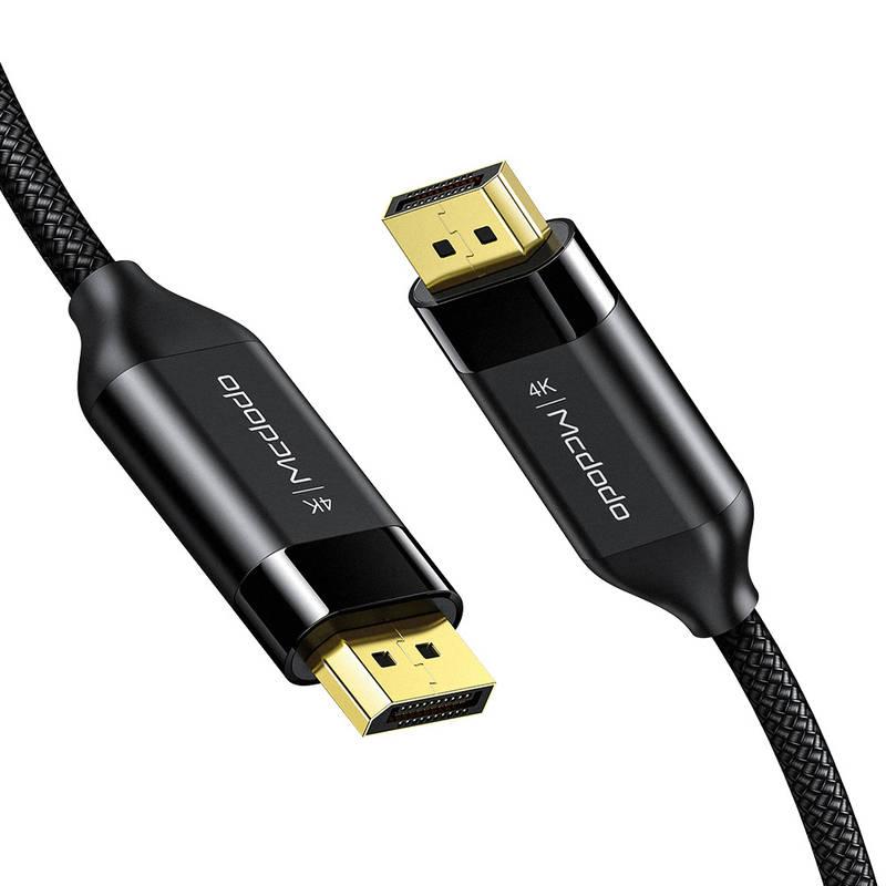 Kabel Mcdodo DisplayPort DisplayPort 4K 60Hz, 2m černý, Kabel, Mcdodo, DisplayPort, DisplayPort, 4K, 60Hz, 2m, černý