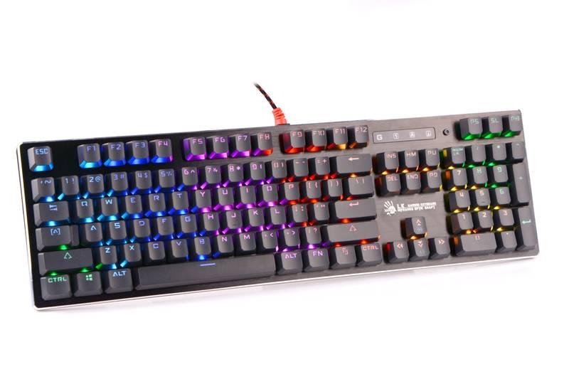 Klávesnice A4Tech Bloody B820R RGB, USB, CZ, RED SWITCH černá