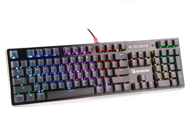 Klávesnice A4Tech Bloody B820R RGB, USB, CZ, RED SWITCH černá