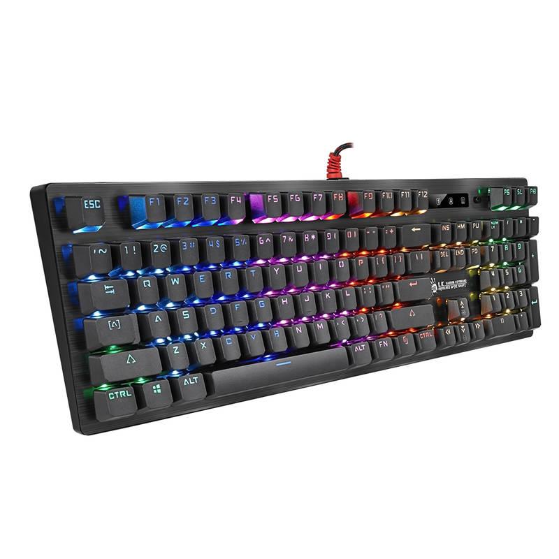 Klávesnice A4Tech Bloody B820R RGB, USB, CZ, RED SWITCH černá