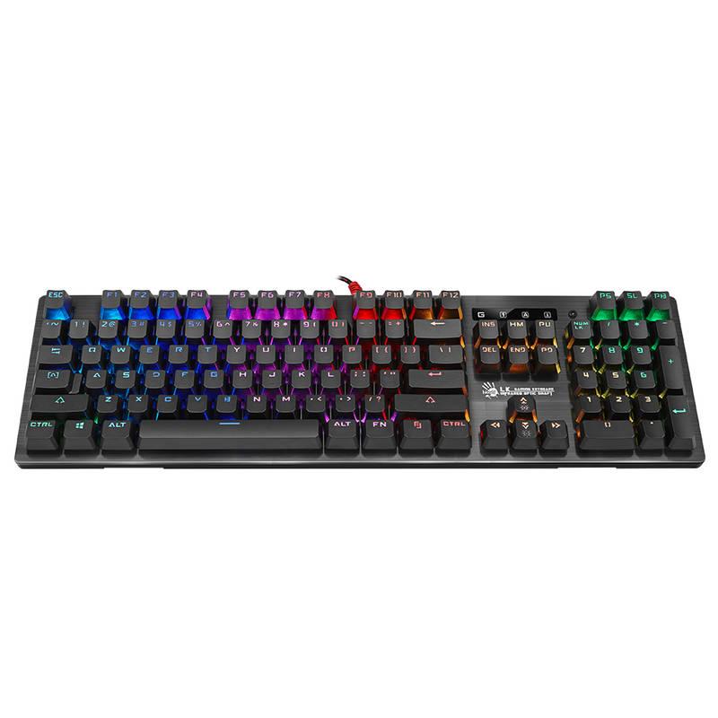 Klávesnice A4Tech Bloody B820R RGB, USB, CZ, RED SWITCH černá