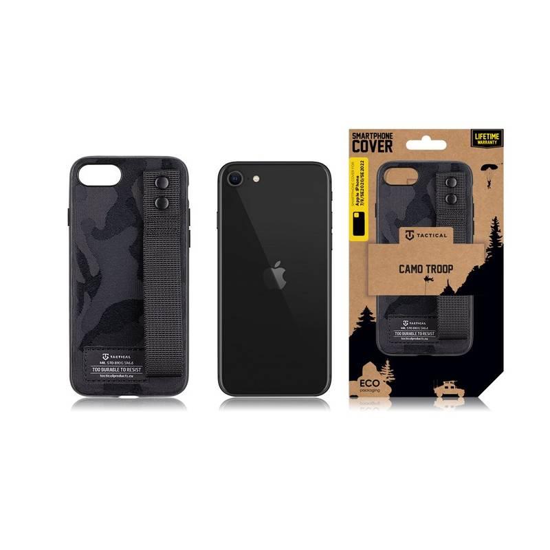 Kryt na mobil Tactical Camo Troop Drag Strap na Apple iPhone 7 8 SE2020 SE2022 černý