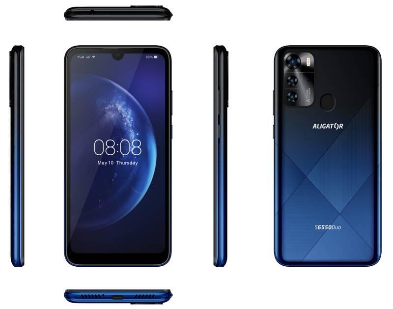 Mobilní telefon Aligator S6550 Duo modrý, Mobilní, telefon, Aligator, S6550, Duo, modrý