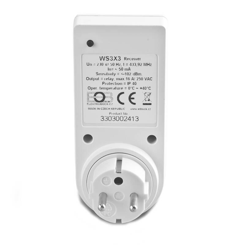 Přijímač Elektrobock WS303, do zásuvky