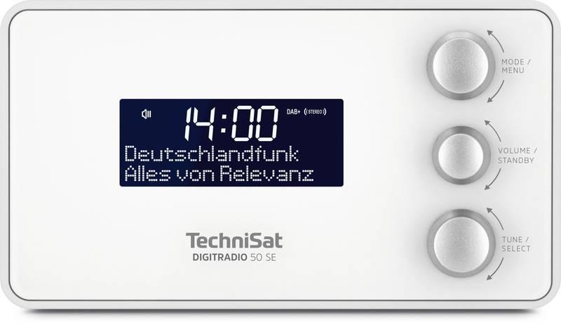 Radiobudík Technisat DigitRadio 50SE bílý, Radiobudík, Technisat, DigitRadio, 50SE, bílý