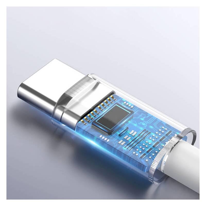 Redukce COTECi 3v1 USB-C Jack 3,5mm, USB-C, USB bílá